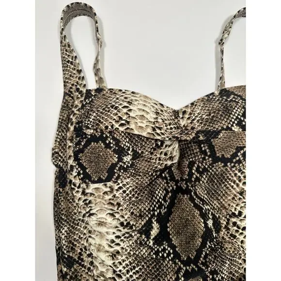 Bond eye Size 4 D/DD Australia Womens One Piece Padded Swimsuit Snake Print - Picture 2 of 8
